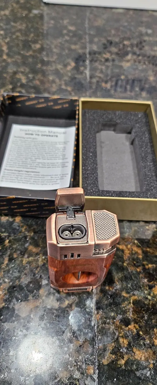 Honest All-in-One Windproof Outdoor Lighter with Dual Jet Flame