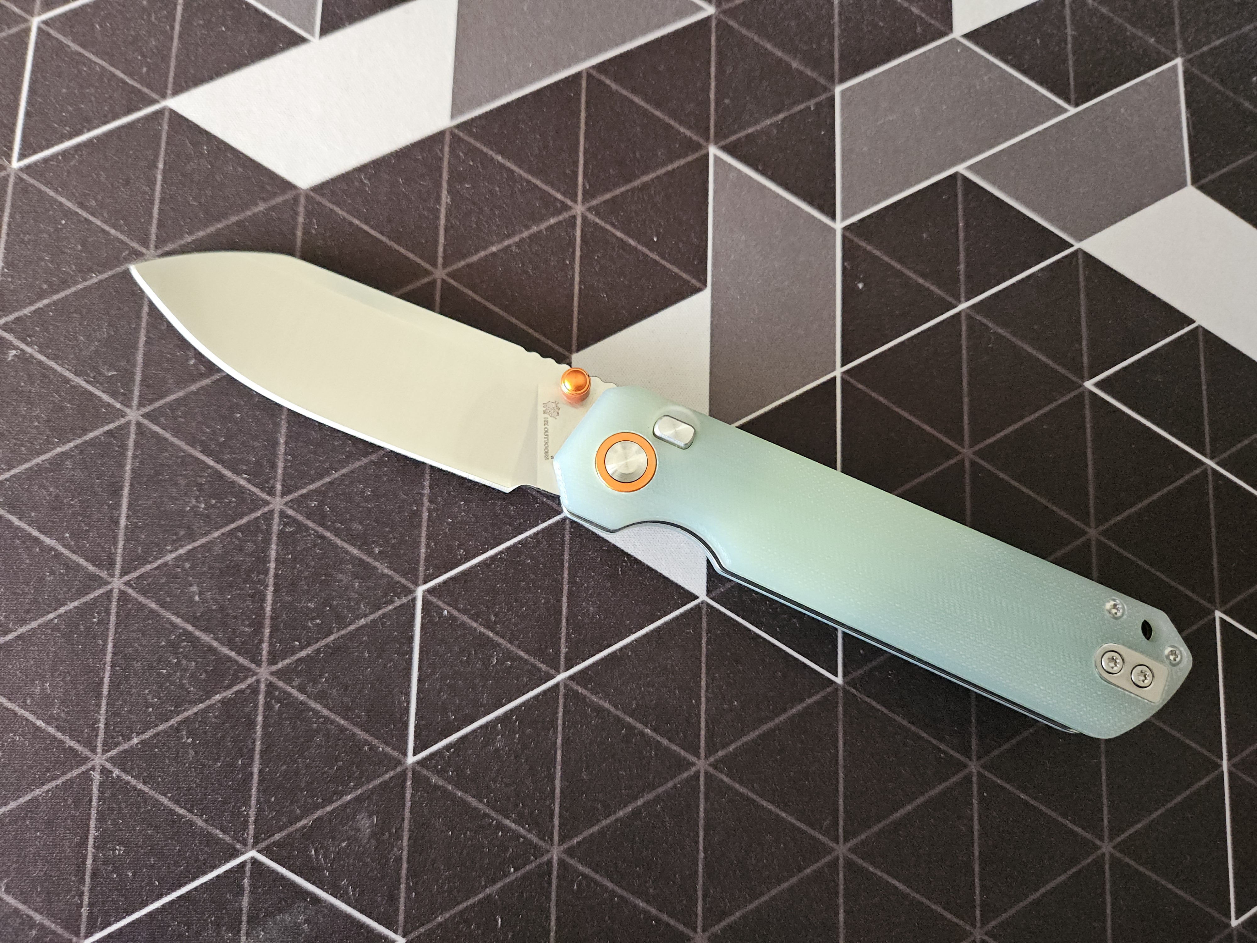 CHAMELEON Damascus Aluminum | Slip Joint Pocket Knife